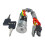 Ignition Lock compatible with Vivaro Trafic, Steering Column Switch compatible with Opel Master Primastar with Keys 1