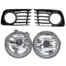Front bumper fog lights compatible with Toyota Prius 2004-2009 - Complete pair with lamp covers