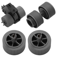 Roller Assembly Kit compatible with Fujitsu FI-7600 FI-7700 FI-7600C FI-7700S Scanner Pickup Roller Leather Case
