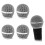 4 Pack SM58 Microphone Head Replacement Standard Size Grille Mic Replacement with Foam 3