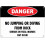 Aluminum Horizontal Danger Sign No Jumping Diving 1