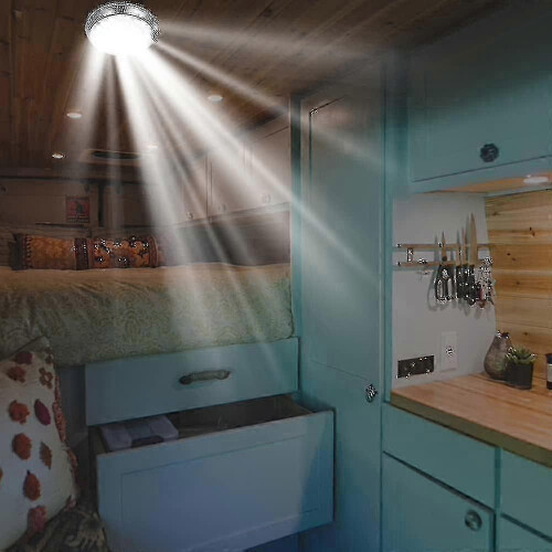 Interior Dome Light compatible with Rv with Switch, 12V LED Ceiling Lighting 2 Pcs 1