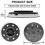 125mm sanding pad compatible with Festool, durable soft 8-hole design 2