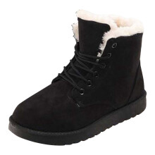 Women's Suede Snow Boots with Furry Lining Size 9.5