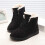 Women's Suede Snow Boots with Furry Lining Size 9.5 2