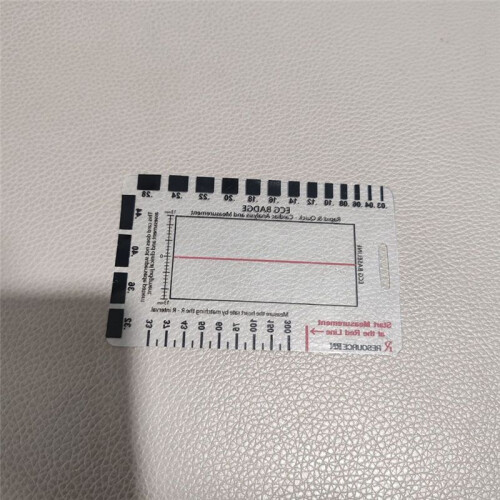 2pcs 7 Step Ruler Measurement Tool Transparent Caliper Portable Plastic Vertical Horizontal ECG Assessment Tool 1