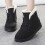 Women's Suede Snow Boots with Furry Lining Size 9.5 4