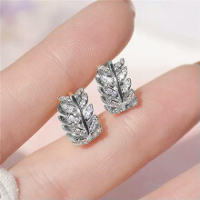 925 Silver Drop Earrings with Cubic Zirconia A Pair