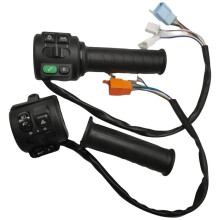 Conjunto de Acelerador e Interruptor para Bicicleta Eléctrica con Controles Integrados y Luz de Freno/Encendido/Cambio de Marchas//Inversión en el