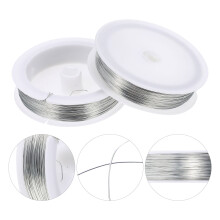 Silver Galvanized Iron Wire 2 Rolls for Christmas Tree