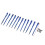 Icicle Pendants Transparent Blue 12 pcs 4