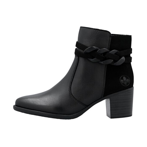 Rieker Bottine Cuir Rieker Microstretch - Noir