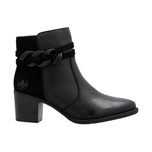 Rieker Bottine Cuir Rieker Microstretch - Noir 1