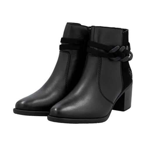 Rieker Bottine Cuir Rieker Microstretch - Noir 2
