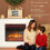 2000W 6824 BTU Faux Flame Fireplace - White 7