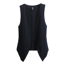 Women's Linen Sleeveless Vest Top Spring Summer Tunic Plus