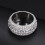 Moissanite Ring for Men Pave Setting Sterling Silver 4