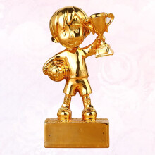Soccer Award Trophy Golden Stylish Football 1 Piece