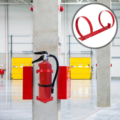 Supvox Fire Extinguisher Stand Carbon Steel Red 2 Pack 2