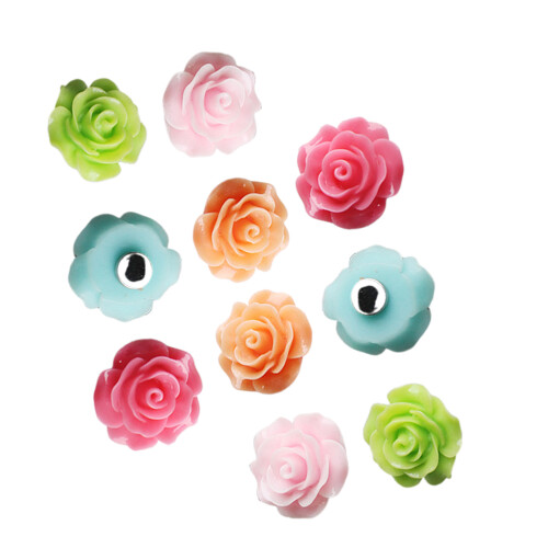 MUSEYA Resin Rose Fridge Magnets 10 Pieces