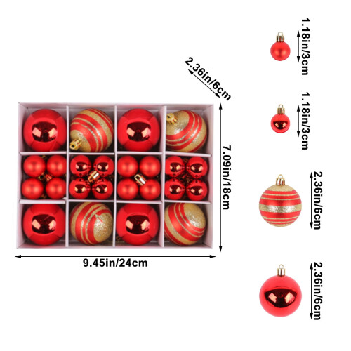 Mercury Glass Ornaments Holiday Decoration Set 2