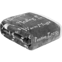 Healing Positive Blanket Grey 50 x 60 Inch