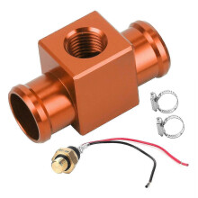 Thermostat, Water Temperature Switch, Coolant Fan Temperature Sensor compatible with Motorcycle, ATV, Off-Road Vehicle (Orange)