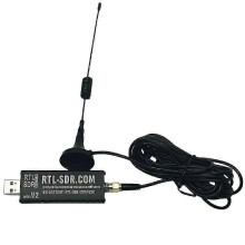 SDR Software-Defined Radio Receiver RTL-SDR V2 RTL2832U Equipped with FC0012 Tuner, 22-948.6MHz Band