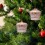 Christmas Crown Ornaments Set Glitter Silver Rose Gold 7