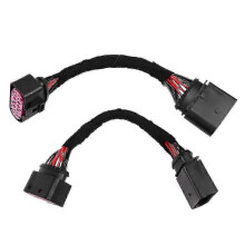 2pcs Xenon (14 Pins) Headlights Wiring Harness Connector Plug Adapter compatible with Seat 1j0 973 737 1j0 973 8