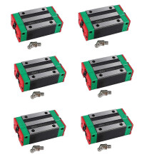 6X Steel HGH20CA 20mm Linear Rail Guide Block compatible with CNC Machine Parts Manufacturing Equipment