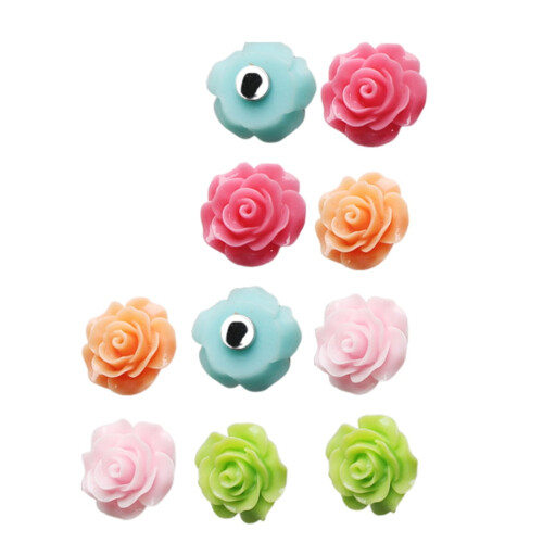 MUSEYA Resin Rose Fridge Magnets 10 Pieces 2