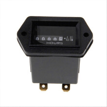 Professional Round Hour Meter compatible with DC 12V-36V Engine Gauge Tester compatible with Boat Auto ATV UTV Snowmobile Lawn Tractor