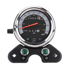 Universal Motorcycle Speedometer Meter Odometer compatible withGN125 TU250 Retro Motorcycle Modification Instrument