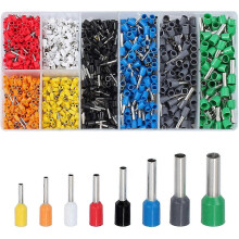 1200 PCS Ferrules (0.25-6mm²) Crimp Connector compatible with Wire Ferrules VFENG Terminal Line Connector Ferrules Set with Case