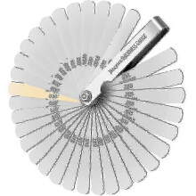32 Pcs Stainless Steel Feeler Gauge, Metric/Imperial Marks, compatible withEngine Spark Plug Valve Gap Measurement