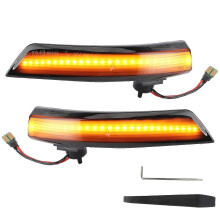 Pair of dynamic LED wing mirror indicators compatible with compatible withd Focus MK 2 and 3