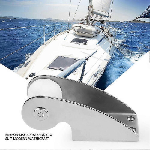 Bow anchor roller support, 316 stainless steel rubber roller compatible with fixed anchor 2