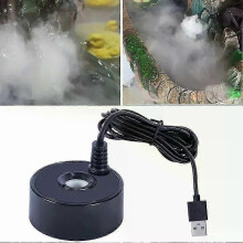 5V USB Brunnen Nebel Maker Kleine Steingarten Wasser Aquarium Landschaftsbau Nebel Maker Wasserdicht Wei/Schwarz