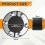Wall Feed-Through Ring Space Seal 100 mm,compatible with Pipe and Cable Diameter 0-55 mm, Universal Rubber Sealing Insert 2