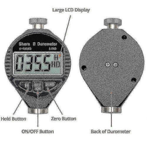 0-100hd Shore D Hardness Durometer Digital Durometer Scale With Large Lcd Display compatible with Rubber, Plast 2