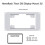 HomeRack 7inch DSI Display Mounting Panel, 3U Mounting Space, Compatible with compatible withRaspberry Pi 7inch Touch Displays 2