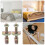 8 Sets Bed Frame Spare Parts Bed Frame Threaded Pin Nut Kit compatible with Bed Crib 2