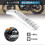 Universal Motorcycle Hole Heat shield Curve Exhaust Pipe Cover Silver 4