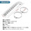 Universal Motorcycle Hole Heat shield Curve Exhaust Pipe Cover Silver 2