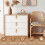 6Pcs Leather Drawer Pulls Thickened Leather Cabinet Handle with Screws Multi-Purpose Leather Knobs Furniture Drawer Knob 3