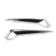 1Pair Front Bumper Fog Light Trim Strips Chrome for  Malibu 2016 -2018 Car Styling Fog Lamp Cover