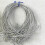 150 St Stretchöglor med Förknutna Rosetter, Elastiska Bandsnören för Presentaskar, Väskor och Hantverk, Silver 6