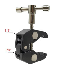 Super Clamp with 360 Quick Release Clamp Bracket Tripod Mount 1/4 Screw Clip for DSLR Action Camera