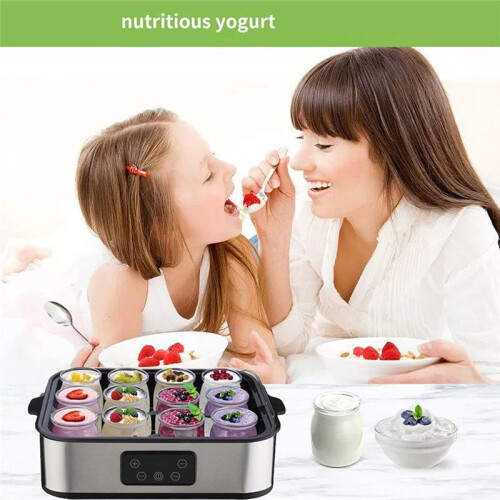 Electric Yogurt Maker Machine 0-48h Timer Automatic Yogurt Making Machine Constant Temperature with 12 Pcs Cups US 1